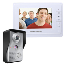 Visual Intercom Doorbell 7'' TFT LCD Wired Video Door Phone System Indoor Monitor 700TVL Outdoor IR Camera Support Unlock 2024 - buy cheap