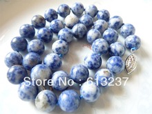 Collar de cuentas redondas de lapislázuli, 10mm, 18 ", MY5165, 2014 2024 - compra barato