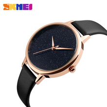 2017 relogio Luxury watch women clock dress watch skmei brand womens Casual Leather quartz-watch Analog women's wrist watch 9141 2024 - buy cheap