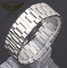 Correa de reloj de acero inoxidable pulido, pulsera para marca, ancho de 18mm, 20mm, 22mm, 24mm, 26mm, 28mm, 30mm 2024 - compra barato