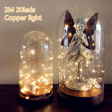 2M 20 LED Battery Operated LED Copper Wire String Lights for Xmas Garland Party Wedding Decoration Christmas Fairy Lights 2024 - buy cheap