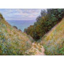 High quality Claude Monet paintings The Path at La Cavee, Pourville oil on canvas hand-painted Home decor 2024 - buy cheap