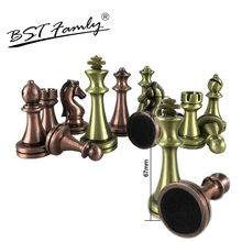 BSTFAMLY Chess Set Kirsite electroplating Technology Chess Piece High Grade King Height 67mm Chess Game Bronze Chess Piece IA3 2024 - buy cheap