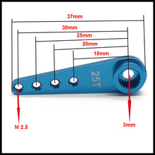 Alloy 25T servo arm for WPL Henglong C14 C24 B14 B24 B16 B36 4x4 and 6x6 Military truck&crawler hop-ups 2024 - buy cheap