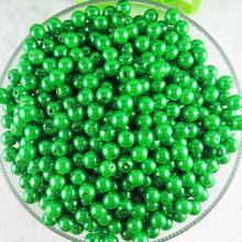 6mm 8mm 10mm 12mm 14mm GreenWholesale Round Beads Plastic Ball Imitation Pearl Bead For Kids DIY Jewelry Decoration AS-36 2024 - buy cheap