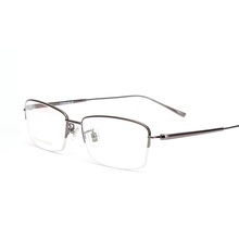 width-140 High-end business men ultra-light titanium Integral glasses leg myopia reding glasses optical eyeglasses frames male 2024 - buy cheap