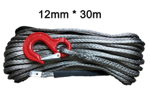 Cable de cabrestante sintético UHMWPE, cuerda con gancho para 4x4 ATV UTV todoterreno, 12mm x 30m 2024 - compra barato