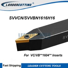 Svvbn-suporte de ferramenta giratória svvcn 16vest16 cnc de 16mm., ferramentas externas de giro 72.5d, suporte de ferramenta de corte de torno para lâminas vcgt/vcmt. 2024 - compre barato