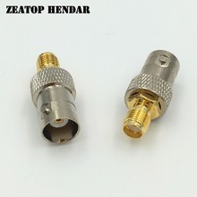 5Pcs Brass BNC Female Jack to SMA Female Plug RF Straight F/F 50Ohm Connector for Wire Cable 2024 - buy cheap