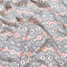 Ethnical style print chiffon fabric thin soft cloth tissue for summer dress,skirt ,curtain, felt patchwork sewing DIY 145x100cm 2024 - buy cheap