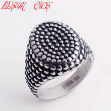 Hiphop/Rock Mens Black Silver Color Signet Ring 316L Stainless Steel Rivet Ring For Men Punk Jewelry 2024 - buy cheap