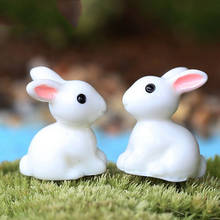 Hot Sale 1 Pair Mini Rabbit Ornament Miniature Figurine Plant Pot Garden Decor Toys Home Crafts Classic Art Collectible 2024 - buy cheap