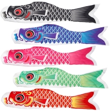 2021 55 см Koi Nobori Carp Wind Socks Koinobori яркий флаг рыбы Подвесной Настенный декор jul26 _ 17 2024 - купить недорого