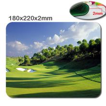 Mousepad de borracha para jogos, mousepad de borracha antiderrapante personalizado para jogos de golfe 2 em 220mm * 180mm * 2mm ou 290mm * 250mm * 2mm 2024 - compre barato