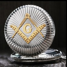 Модные кварцевые карманные часы Masons Freemasonry, женский классический винтажный старинный кулон, g-часы, старинная бронза, серебро, классика 2024 - купить недорого