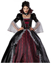 Duluxe-Disfraz clásico de halloween, vampiro, demonio zombi, Reina, disfraz de Halloween, vestido de carnaval, traje para adulto y Mujer 2024 - compra barato