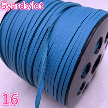 New 5yards/lot 3mm Flat Faux Suede Braided Cord Korean Velvet Leather Handmade Beading Bracelet Jewelry Making String Rope #16 2024 - buy cheap