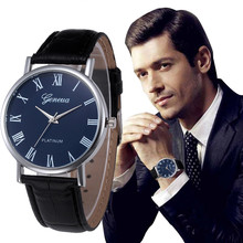 Heren horloge мужские часы, аналоговые кварцевые наручные часы с кожаным ремешком из сплава 2024 - купить недорого
