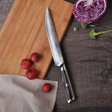 Sunnecko, faca de corte de 8 polegadas, facas de cozinha de aço damasco, lâmina japonesa vg10 core g10, cabo afiado, cortador de carne 2024 - compre barato