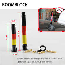 BOOMBLOCK Car Radio Antenna Carbon Fiber Flag Stickers For Mazda 3 6 5 Toyota Avensis C-HR Peugeot 307 407 308 Alfa Romeo 159 2024 - buy cheap