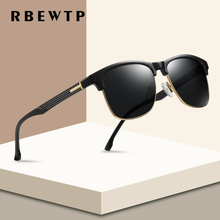 RBEWTP-Gafas De Sol polarizadas para hombre y mujer, lentes De Sol masculinas con montura De aleación, cuadradas, con espejo, UV400 2024 - compra barato