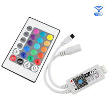 free shipping DC12V LED WIFI RGB / RGBW Controller with 24key remote IOS/Android Mobile Phone wireless for RGB / RGBW LED Strip 2024 - buy cheap