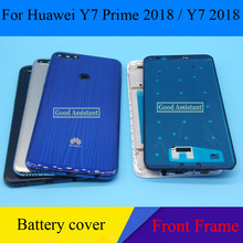 For Huawei Y7 2018 / Y7 Pro / Y7 Prime 2018 LCD Faceplate Frame Front Middle Frame Housing Battery Door Back Cover Housing Case 2024 - buy cheap