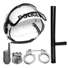 Police Cosplay Props Helmet Baton Handcuffs Mobile Toy Kindergarten Parent-Child Role-Playing Toy Gift For Children Boy Toy 2024 - buy cheap