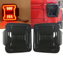 Farol traseiro para jeep jl 2018 e 2019, luz do freio traseiro em led fumaça 2024 - compre barato