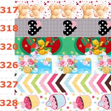 10yards - different sizes -Cartoon pattern Grosgrain ribbon -Cartoon bear/cute pattern printed ribbon 2024 - buy cheap