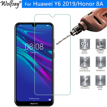 2PC Tempered Glass For Huawei Y6 2019 Screen Protector For Honor 8A Glass JAT-LX1 Toughened Glass Protector For Huawei Honor 8A 2024 - buy cheap