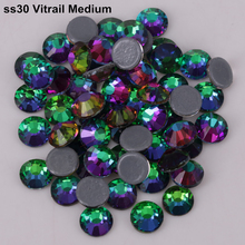 288pcs/Lot, High Quality ss30 (6.3-6.5mm) Crystal Volcano Hotfix Rhinestones / Iron On Flat Back Crystals 2024 - buy cheap