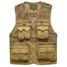 Unloading Tactical Vest Coat Fashion Men's Summer Photographer Waistcoat Mesh Work Sleeveless Jacket Tool Many Pocket Vest Male 2024 - buy cheap