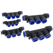 Air Pneumatic Fitting 5 Way One Touch 8mm 10mm 6mm 4mm 12mm OD Hose Tube Push In 5 Port Gas Quick Fittings Connector Coupler 2024 - buy cheap