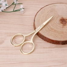 Women Gold Scissors Eyebrow Cutter Hair Remover Stainless steel Makeup Tools Beauty Tool Eyebrow Scissors New Fashion 2024 - buy cheap