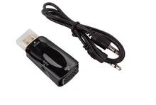 100pcs/lot*mini HDMI to VGA male and with 3.5mm Jack Audio cable Video Converter Adapter For PC Laptop DVD 2024 - buy cheap