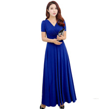 Женское платье с коротким рукавом, вечернее платье большого размера с треугольным вырезом, M63, 2019 2024 - купить недорого