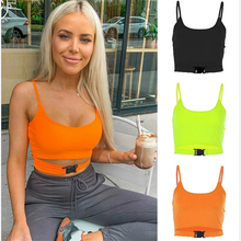 New Fashion Women Sexy Crop Tops Solid Summer Camis Women Casual Tank Tops Vest Sleeveless Crop Tops blusas 2024 - compre barato