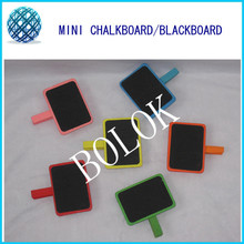 free shipping 30pcs wholesale mixed color mini wooden chalkboard blackboards clip for wedding Party Decorations 2024 - buy cheap