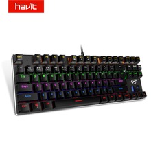 HAVIT Mechanical Keyboard 87 Keys Red Switch Wired USB Gaming Keyboard Backlight RU Sticker Keyboard For PC Desktop Laptop 2024 - buy cheap