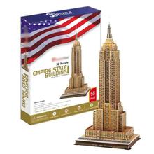 T0467 3D Puzzles Empire State Building DIY Building Paper Model kids Creative gift Children Educational toys Deluxe Edition 2024 - buy cheap