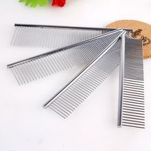 New Trimmer Grooming Comb Brush Stainless Steel Pet Dog Cat Pin Comb Hair Shedding Grooming Flea Comb high quality dropship 2024 - buy cheap