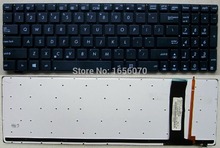 Genuine New US Laptop Keyboard for Asus N56 N76 U500 R500 R505 S550 Series Black with Backlit 2024 - buy cheap