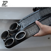 ZD 2X автомобильные 3D крутые автомобильные Углеродные наклейки на выхлопные газов для BMW e46 e39 e36 Audi a4 b6 a3 a6 c5 Renault duster Lada аксессуары granta 2024 - купить недорого