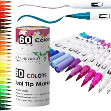 TOUCHFIVE Dual Tip Art Marker Pen Soft & Broad Tip 60 Colors Marker Set for Drawing Water Color Markers Pen Painting for Artist 2024 - buy cheap