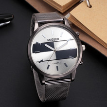 Man Fashion Wrist Watch Design Stainless Steel Mesh belt Analog Alloy Quartz mens watches men watch metal relogio masculino 2024 - buy cheap