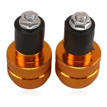 Extremos de manillar antivibración para motocicleta, tapón de agarre para Cruiser, Chopper, Bobber, Touring, personalizados, oro, 7/8 pulgadas, 22mm 2024 - compra barato