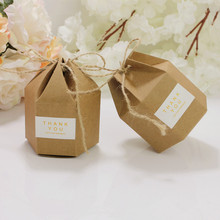 Kraft Paper Favor Box Wedding Favour Gift Candy Boxes Home Party Birthday Supplies Wedding Gift Packaging Boxes 2024 - buy cheap