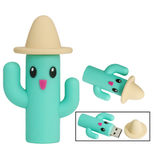 Unidad Flash Usb de dibujos animados, Pendrive con forma de Cactus, 4GB, 8GB, 16GB, 32GB, 64GB, 2,0 2024 - compra barato