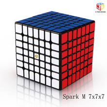 Xmd qiyi-cubo magnético profissional para homens, cubo mágico giratório, brinquedo educacional, design spark e spark m 7x7x7, mofangge 7x7 2024 - compre barato
